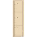 Florence Mfg Co Florence Versatile 4C Horizontal Mailbox 4C16S-3P, 56-1/2"H, 3 Parcel, Front Loading, Beige, USPS 4C16S-3PSD